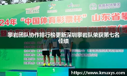 攀岩团队协作排行榜更新深圳攀岩队荣获第七名佳绩